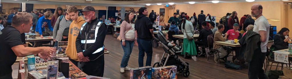 People take in the games and accessories at the Melbourne Board Game Market 2023
